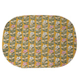 Block printed Blossom cotton placemat with an all over floral print.