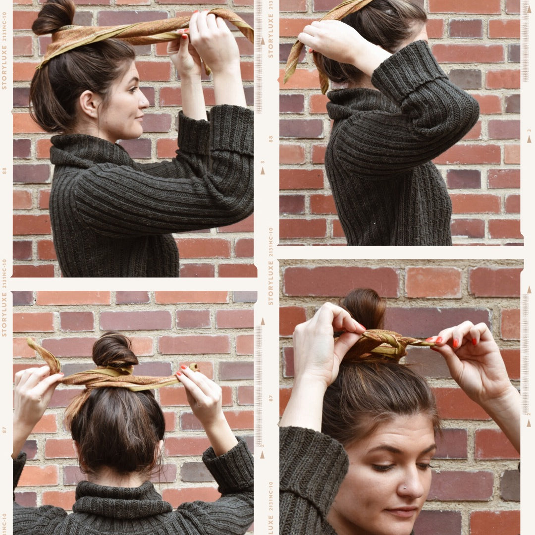 How to Tie a Bandana in your Hair