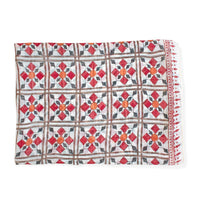 alia georgette scarf folded flat against white